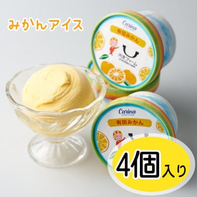 有田みかんジェラートアイス　4個入り