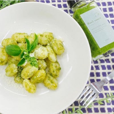 濃厚・無添加　バジルソース(ジェノベーゼソース)　瓶　100g×5本