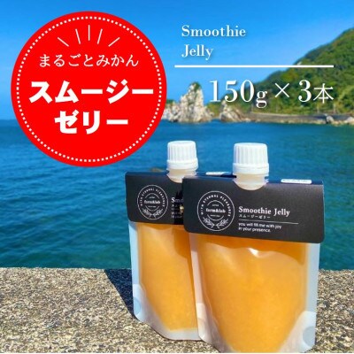 みかんをまるごと! スムージーゼリー みかん 150g×3本セット