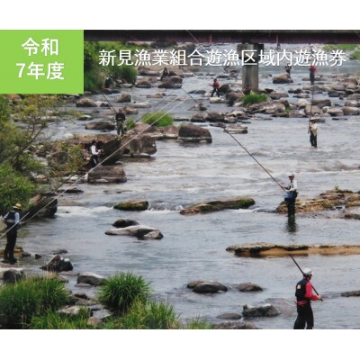 新見漁業組合遊漁区域内遊漁券(市内遊漁承認 証:年間)　3等