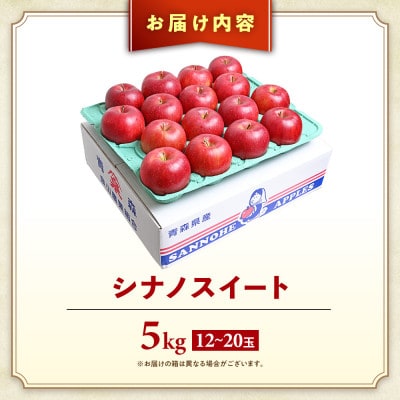 りんご【シナノスイート】約5kg(12～20玉)【2025年産・先行予約】10月中旬～11月中旬頃発