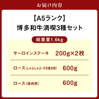 【A5ランク】博多和牛三昧セット【伊豆丸商店】_HA0182