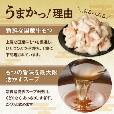 【定期便/3ヶ月連続お届け】博多もつ鍋(3人前)　食べ比べ【海千】_HB0001