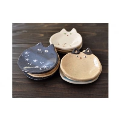 ねこの豆皿10枚セット【716】_HA0399