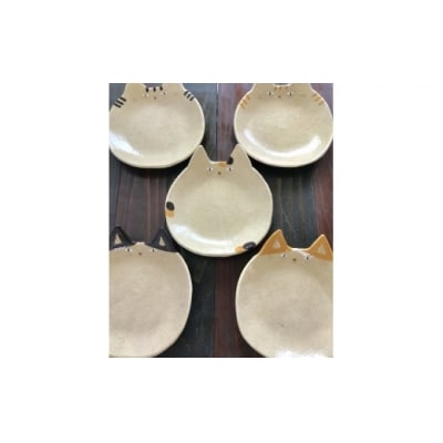 ネコザラ 大皿5枚セット!【716】_HA0405