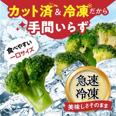 JAむなかたブロッコリー部会より!冷凍ブロッコリー1kg【ほたるの里】_HA0621