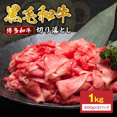 博多和牛　赤身切り落とし1kg(500g×2パック)【伊豆丸商店】_HA0726