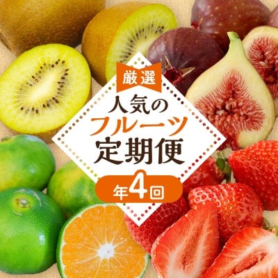 【定期便/年4回】旬の福岡フルーツ定期便【ほたるの里】_HB0087