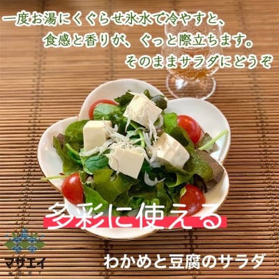 【定期便/年6回/奇数月お届け】釜揚げ塩蔵わかめ(120g×5パック)【マサエイ水産】_HB0097
