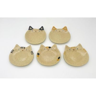 猫皿 スモールレギュラーサイズ 5枚セット【716】_HA0979