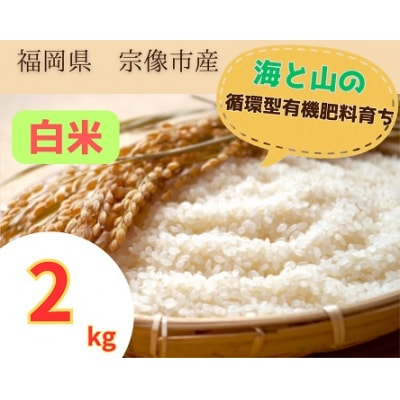 循環型有機肥料で育った白米 【1】ゆめつくし【2】ぴかまる 2kg【アグリCATS】_HA1437