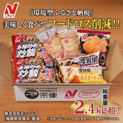 【ニチレイ】フードロス削減に貢献!冷凍食品詰合総重量2.4kg超【ほたるの里】_HA1512
