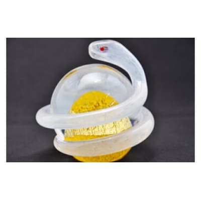 開運白蛇 黄【粋工房 】_HA1622