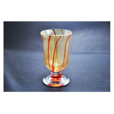  金彩冷酒杯 赤 HA-03-1【粋工房】_HA1630