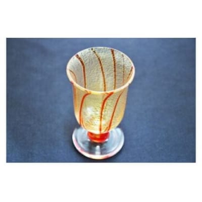  金彩冷酒杯 赤 HA-03-1【粋工房】_HA1630