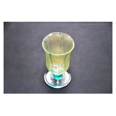 金彩冷酒杯 緑 HA-03-2【粋工房】_HA1631