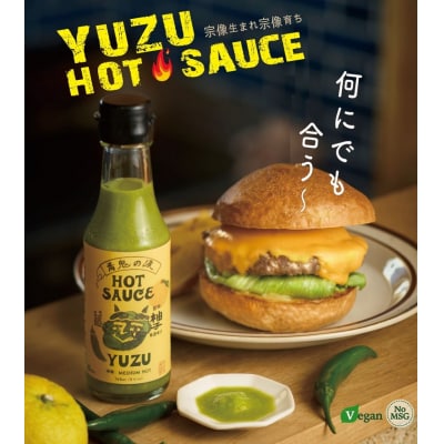 旨味爆発!柚子香る国産クラフトホットソース「青鬼の涙」3本セット【フミ子印】_HA1677