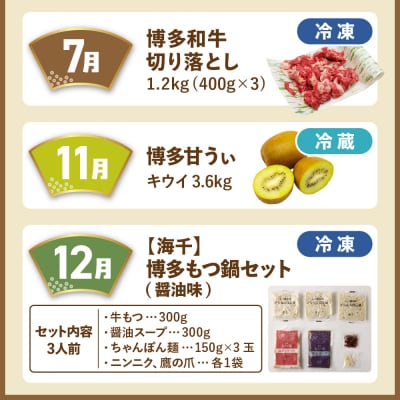 【全5回】福岡のうまかもんをお届け!福岡まんぞく定期便 【ほたるの里】_HB0192