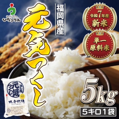 新米先行受付! 元気つくし5kg【ほたるの里】_HA1788