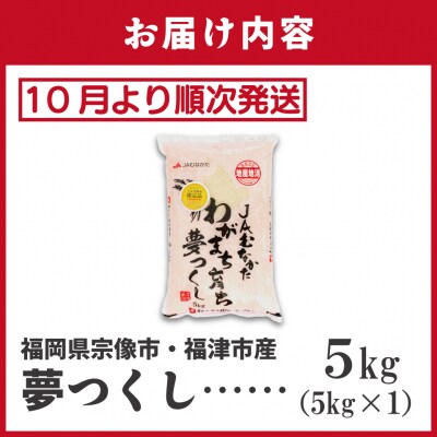 新米先行受付「夢つくし」5kg【ほたるの里】_HA1790