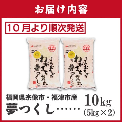 新米先行受付「夢つくし」10kg【ほたるの里】_HA1791