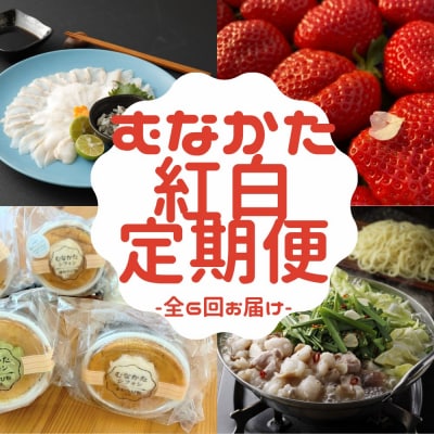 【年6回/偶数月お届け】むなかたの魅力をたっぷりお届け!むなかた紅白定期便_HB0201