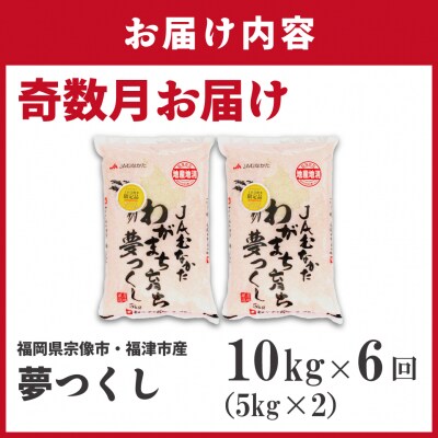 令和7年産 新米先行予約!【定期便/年6回】「夢つくし」10kg【ほたるの里】_HB0210