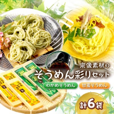 宗像素材のそうめん彩りセット(計1,080g)【道の駅むなかた】_HA1840