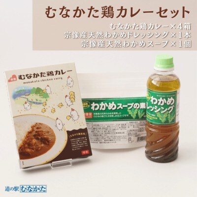 【道の駅むなかた】むなかた鶏カレー 定番メニューセット_HA1839