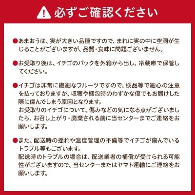 【アフター保証】 JAよりお届け!「博多あまおう」約280g×2パック_HA1937