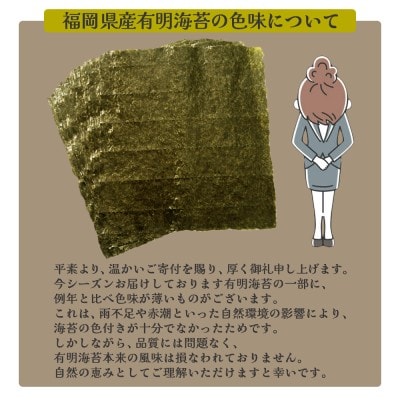 福岡有明海産 焼き海苔 全形10枚【株式会社JSE】_HA1863