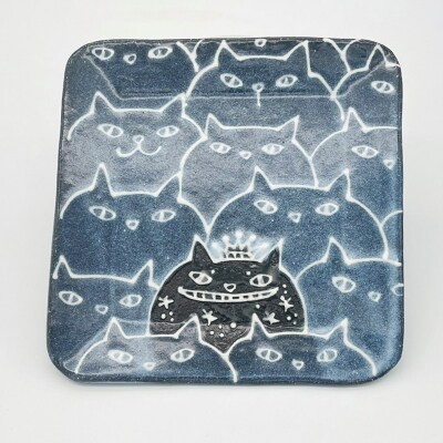 星猫キングを探せ 角皿 small【716】_HA1722