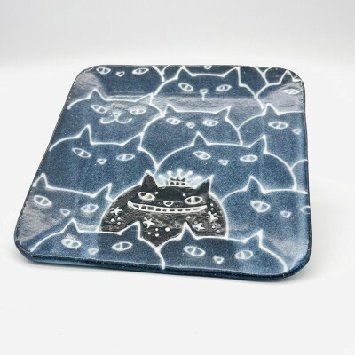 星猫キングを探せ 角皿 small【716】_HA1722