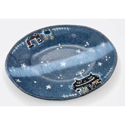 猫街の植物工場長のカレー皿 midnight【716】_HA1724