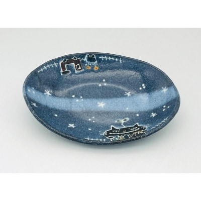 猫街の植物工場長のカレー皿 midnight【716】_HA1724