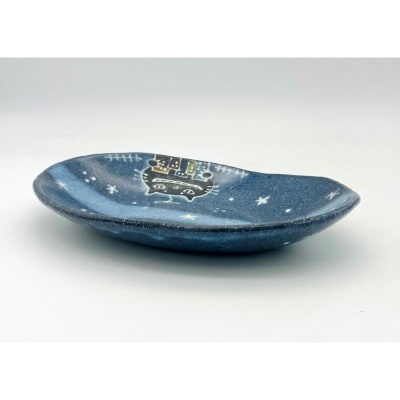 猫街の植物工場長のカレー皿 midnight【716】_HA1724