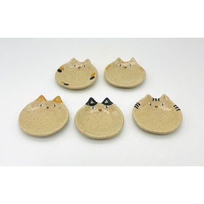 猫小皿5枚セットBASIC【716】_HA1725