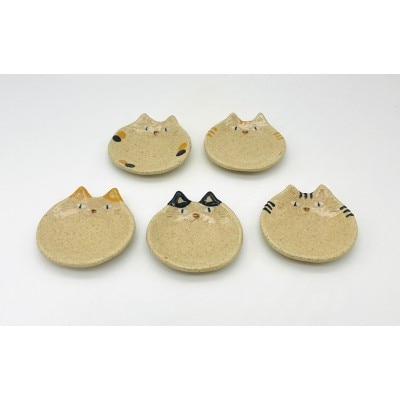 猫小皿5枚セットBASIC【716】_HA1725