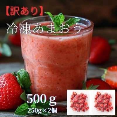 福岡県産 冷凍あまおう500g(250g×2個)【株式会社木村食品】_HA1739