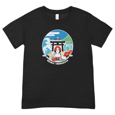 女子プロレス「スターダム」所属「舞華」選手応援Tシャツ(黒)【観光創造DMOむなかた】_HA1933