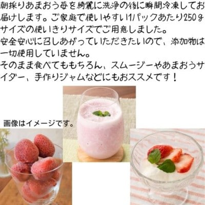 福岡県産 冷凍あまおう1kg(250g×4個)【株式会社木村食品】_HA1740