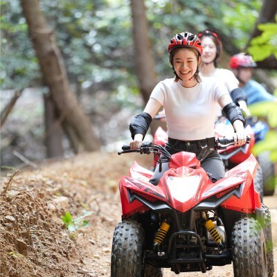 Bravo!バギーワクワクプラン+BBQセット 2名様利用チケット【宗像大島リゾート】_HA1889