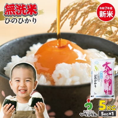 【令和7年産】わがまち育ち 無洗米 ひのひかり 5kg_AS1960-00