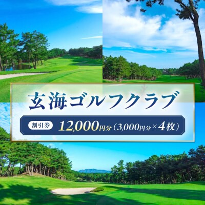 玄海ゴルフクラブ割引券(3,000円分×4枚)【玄海ゴルフクラブ】_HA2061