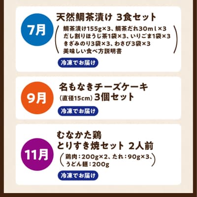 【年5回お届け】福岡と宗像の「おいしい」をお届け!ふくおかむなかたお楽しみ定期便_HB0203