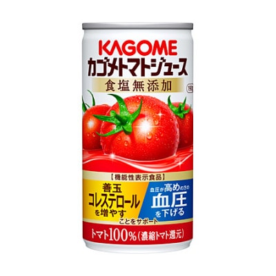 【毎月定期便】カゴメ トマトジュース 食塩無添加 190g缶×30本全2回