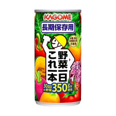 【毎月定期便】カゴメ 野菜一日これ一本 長期保存用 190g缶×30本全2回