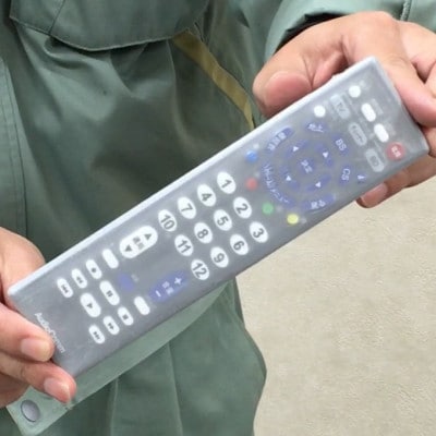 抗菌リモコン保護フィルム　小　10枚入　半透明(乳白色)