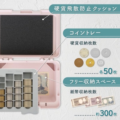 カール事務器 手提げ金庫 ポータブルキャッシュケース CX-003-P(那須塩原市工場生産品) 1個