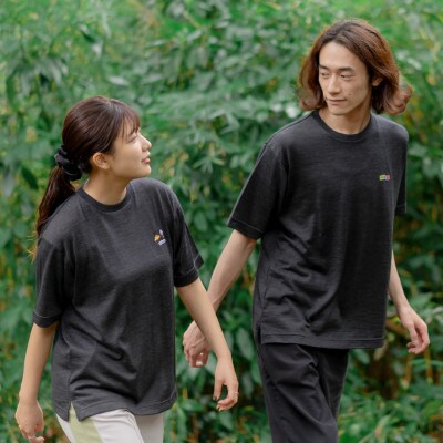毎日着たくなるウールTシャツ | メリノウール100% ・PIZZA DAYロゴ・Mサイズ